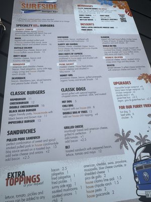 Menu photo 3 Surfside Burger Bar Meredith, NH