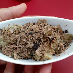 Barriere Truffes - Mashed potatoes with truffles.