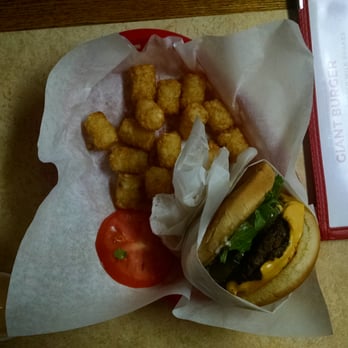 Giant Burger - Burger and tots.  Comfort in a basket. - Burgers Near Me - Springfield, Oregon