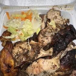 Silver Spoon Take-Out Restaurant - Jerk Chicken Dinner