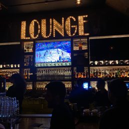 lounge sign and bar