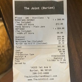The Joint - Cannabis Dispensaries Near Me - Burien, Washington