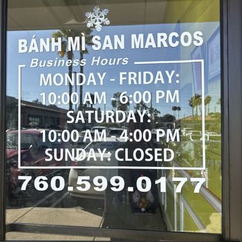 Banh Mi San Marcos - Closed before 6pm - Vietnamese Near Me - San Marcos, California