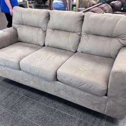 Suede couch - amazing condition $150 plus delivery fees, works beautifully in the living room