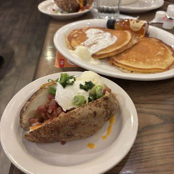 Cracker Barrel - My sides. Pancake and baked potatoes - Southern Near Me - Victorville, California Cracker Barrel - My sides. Pancake and baked potatoes - Southern Near Me - Victorville, California