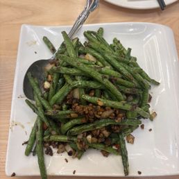 Minced Pork W. Olive Vegetable String Bean Minced Pork W. Olive Vegetable String Bean