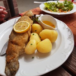 Landgasthof Elsavatal - Gegrillte Forelle mit himmlischen Kartoffeln