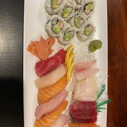 Sushi and sashimi combo