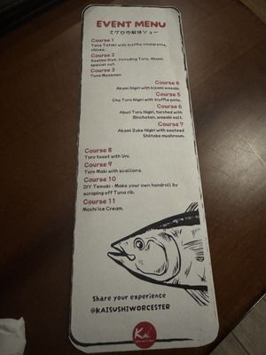 Menu photo 1 Kai Sushi Bar & Grill Worcester, MA Menu photo 1 Kai Sushi Bar & Grill Worcester, MA