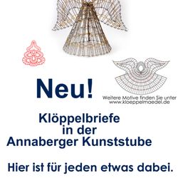 Annaberger Kunststube - Endlich wieder Klöppelbriefe in der Annaberger Kunststube.
