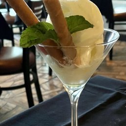 Dessert lemon sorbet Dessert lemon sorbet