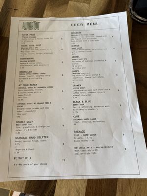 Menu photo 8 Runabout Brewing Orlando, FL