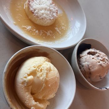 Tia Carmen - 3 different deserts which were all amazing. Flan, and two different ice cream flavors - Breakfast & Brunch Near Me - Indian Wells, California Tia Carmen - 3 different deserts which were all amazing. Flan, and two different ice cream flavors - Breakfast & Brunch Near Me - Indian Wells, California