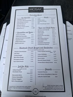 Menu photo 6 Mosaic Restaurant and Bar Ocean Springs, MS Menu photo 6 Mosaic Restaurant and Bar Ocean Springs, MS