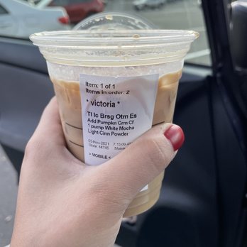 Starbucks - Picture of my order sticker where it clearly states that I ordered cold foam and paid an extra $1 and did not receive it. - Coffee & Tea Near Me - West Haven, Connecticut Starbucks - Picture of my order sticker where it clearly states that I ordered cold foam and paid an extra $1 and did not receive it. - Coffee & Tea Near Me - West Haven, Connecticut
