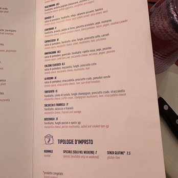 Pizzagnolo - Menu - Pizza Near Me - Florence, FI