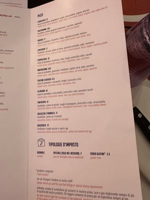 Menu photo 1 Pizzagnolo Florence, FI