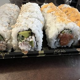 California Roll, Spicy Tuna Roll. California Roll, Spicy Tuna Roll.