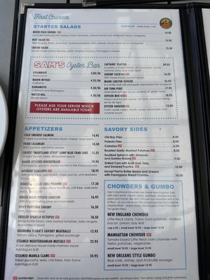 Menu photo 2 Sam's Chowder House Half Moon Bay, CA