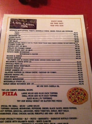 Menu photo 8 Old Log Cabin Inn Columbia, NJ