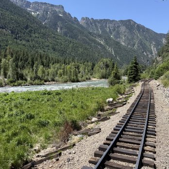 Durango & Silverton Narrow Gauge Railroad - View of the Animas River from the caboose back deck on the Durango Silverton Narrow Gauge Railroad - Trains Near Me - Durango, Colorado Durango & Silverton Narrow Gauge Railroad - View of the Animas River from the caboose back deck on the Durango Silverton Narrow Gauge Railroad - Trains Near Me - Durango, Colorado