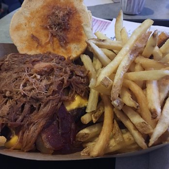 Cosmic Ray's Starlight Café - BBQ Pork Bacon Cheesburger $14.99. Very good! - Sandwiches Near Me - Orlando, Florida