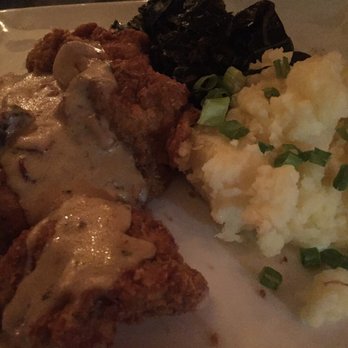 The Attic - Chicken fried steak and potatoes. Not the tastiest. The greens were particularly bland. - Breakfast & Brunch Near Me - Long Beach, California The Attic - Chicken fried steak and potatoes. Not the tastiest. The greens were particularly bland. - Breakfast & Brunch Near Me - Long Beach, California