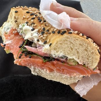Curley's Bagels - $18 - salmon royale - Bagels Near Me - Sunnyside, New York Curley's Bagels - $18 - salmon royale - Bagels Near Me - Sunnyside, New York