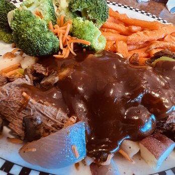 Black Bear Diner - Pleasanton - Slow-Cooked Pot Roast (460 cals.) - American Near Me - Pleasanton, California Black Bear Diner - Pleasanton - Slow-Cooked Pot Roast (460 cals.) - American Near Me - Pleasanton, California