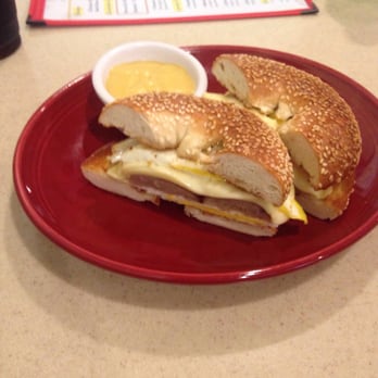 Depot Diner - Sausage,Egg, and Cheese on a grilled bagel - Diners Near Me - Beverly, Massachusetts