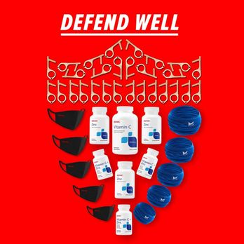 GNC - a red background with the words defend well - Health Markets Near Me - Coeur D'Alene, Idaho
