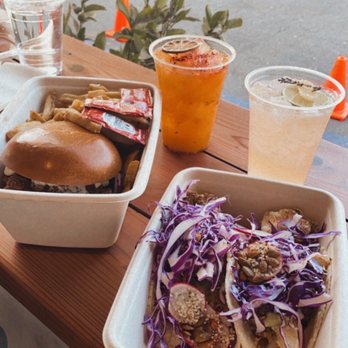 The Nest - Oaxaca, fried chicken Sammy, pear + lavender mule, cauliflower tacos - Waffles Near Me - Ojai, California The Nest - Oaxaca, fried chicken Sammy, pear + lavender mule, cauliflower tacos - Waffles Near Me - Ojai, California