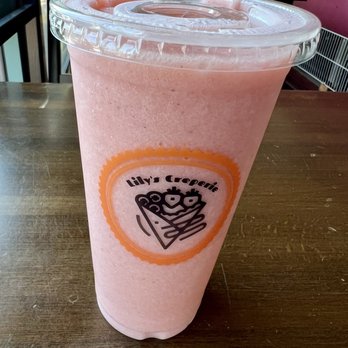Lily's Creperie - Strawberry and Banana Smoothie - Juice Bars & Smoothies Near Me - San Mateo, California