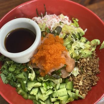 Kimbop - Salmon Poke bowl $13.99 - Asian Fusion Near Me - Wheeling, Illinois