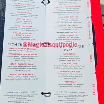 Rise Rooftop Lounge - Dinner Menu - Lounges Near Me - Anaheim, California