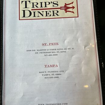 Trip's Diner - Tampa - Menu - Diners Near Me - Tampa, Florida Trip's Diner - Tampa - Menu - Diners Near Me - Tampa, Florida