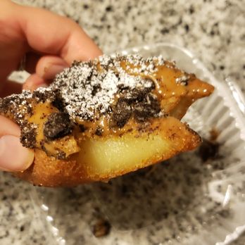 Pike Kitchen - Mochi Oreo Donut (dense, maybe under-cooked?) - Korean Near Me - Rockville, Maryland