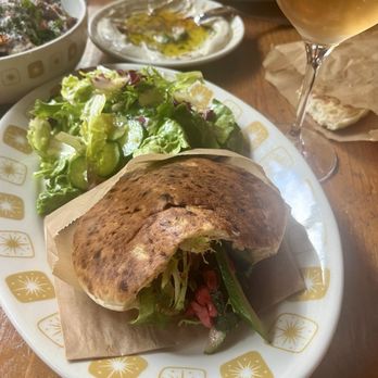 The Exchange Restaurant - Lamb pita with salad - Breakfast & Brunch Near Me - Los Angeles, California The Exchange Restaurant - Lamb pita with salad - Breakfast & Brunch Near Me - Los Angeles, California