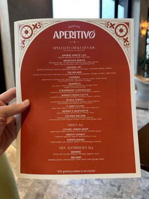 Menu photo 2 Aperitivo Houston, TX