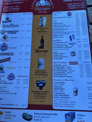 Menu photo 1 Dicke Wirtin Berlin, BE