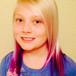 Kids services include cuts, styles, and even fun colors.