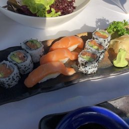 sake roll and sake sashimi