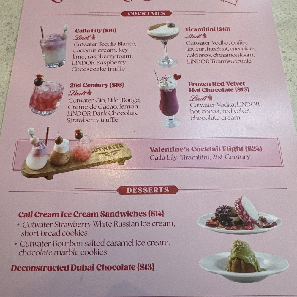 Cutwater Spirits - Love at first sip menu - Distilleries Near Me - San Diego, California Cutwater Spirits - Love at first sip menu - Distilleries Near Me - San Diego, California