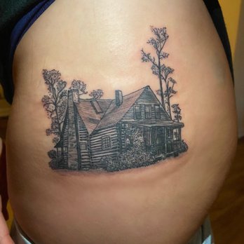 Connelly's Tattooing - Childhood home tattoo - Tattoo Near Me - Colonial Heights, Virginia