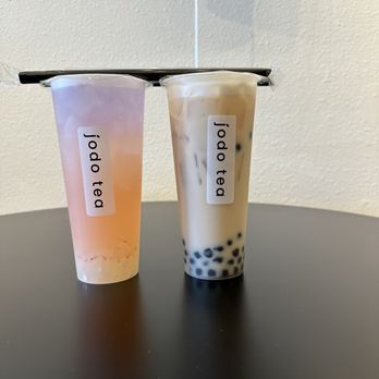 Jodo Tea - Sunset refresher and classic milk tea - Bubble Tea Near Me - Tacoma, Washington