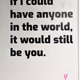Quote just to the side of the store