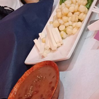 Chicken Place - Frijoles and choclo con queso fresco ( bean & corn appetizer) - Peruvian Near Me - Patchogue, New York Chicken Place - Frijoles and choclo con queso fresco ( bean & corn appetizer) - Peruvian Near Me - Patchogue, New York