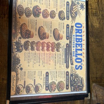 Oribello’s Bar & Kitchen - menu - Sports Bars Near Me - Austin, Texas