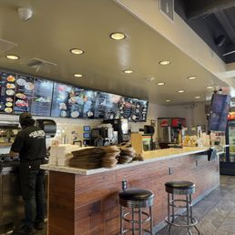 The inside is a lot more modern than the previous location.