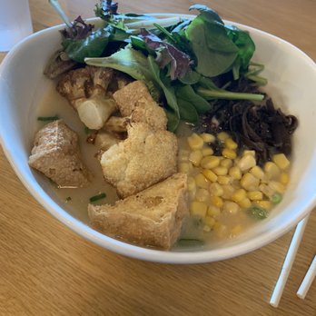Ramen Zuru - Vegetarian ramen with thin noodles. Noodles were really filling so I only ate about 1/3. - Ramen Near Me - Artesia, California Ramen Zuru - Vegetarian ramen with thin noodles. Noodles were really filling so I only ate about 1/3. - Ramen Near Me - Artesia, California